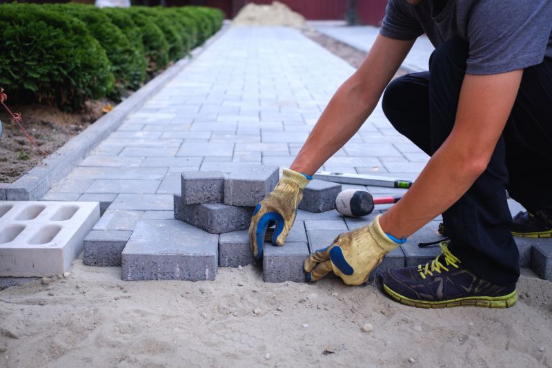 Local Paver Hardscape Installation pros at work